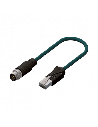 Cable con Conector y RJ45 , 4 Polos, PUR